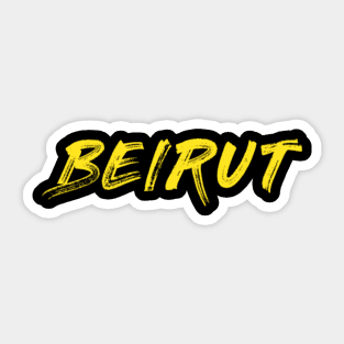 Beirut graphic Sticker